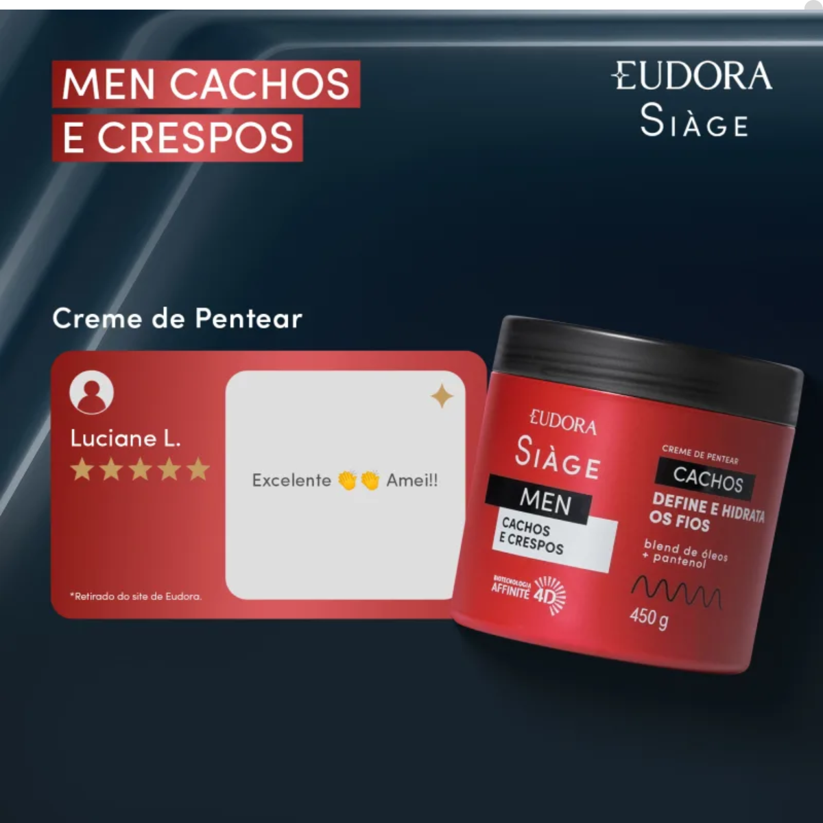 CREME PARA PENTEAR SIÀGE MEN CACHEADOS 450G