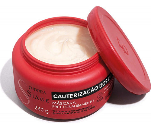 Eudora Kit Siàge Cauterização dos Lisos: Shampoo 250ml + Máscara 250g