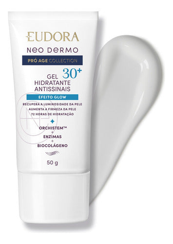 EUDORA GEL HIDRATANTE FACIAL ANTISSINAIS 30+ NEO DERMO PRÓ AGE COLLECTION 50G