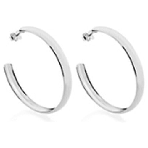 ROMMANEL BRINCO FOLHEADO A RHODIUM MEIA ARGOLA