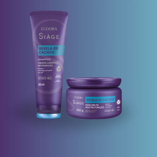 KIT SIÀGE REVELA OS CACHOS SHAMPOO 250 ml + MÁSCARA