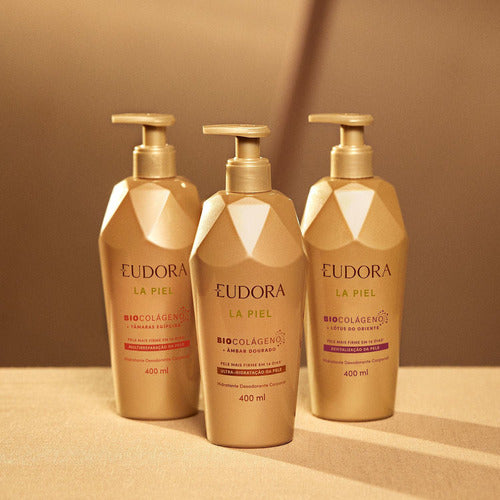 LA PIEL LOÇÃO DESODORANTE HIDRATANTE CORPORAL AMBAR DOURADO 400ml
