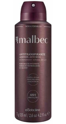 BOTICÁRIO DESODORANTE ANTITRANSPIRANTE AEROSOL COFFEE MAN, 75G/125ML