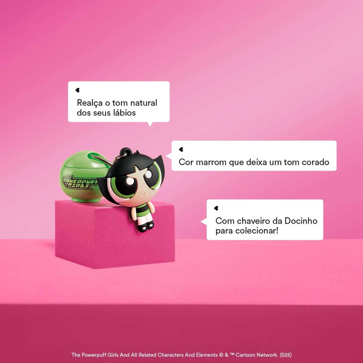 BALM LABIAL MARROM TODA DOCINHO AS MENINA SUPER PODEROSAS 5G