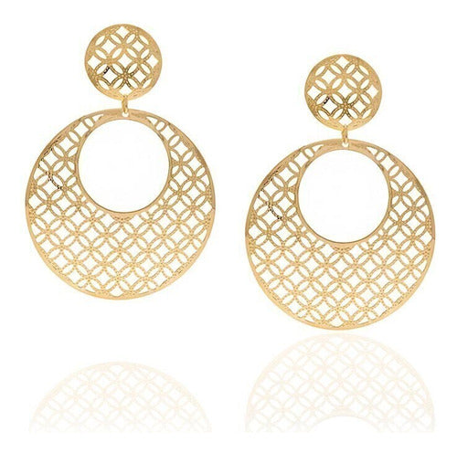 ROMMANEL BRINCO JOIA FOLHEADA OURO 18K