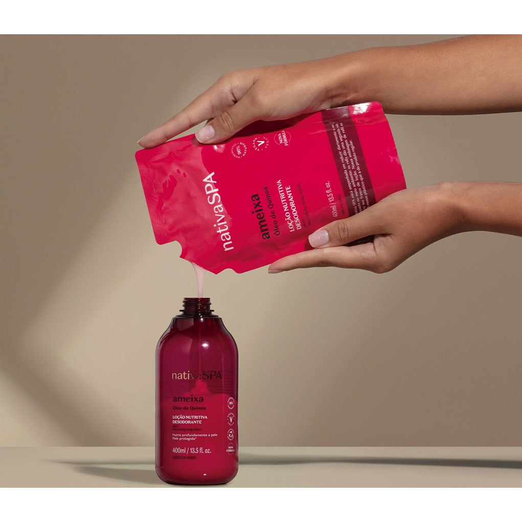 REFIL LOÇÃO HIDRATANTE CORPORAL NATIVA SPA AMEIXA 400ML