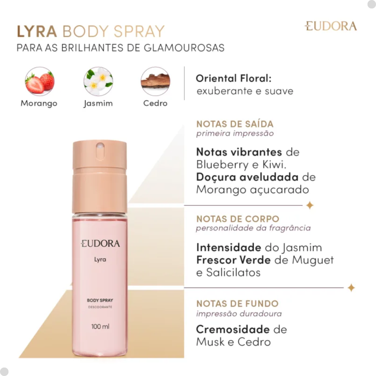 BODY SPRAY DESODORANTE LYRA 100ML