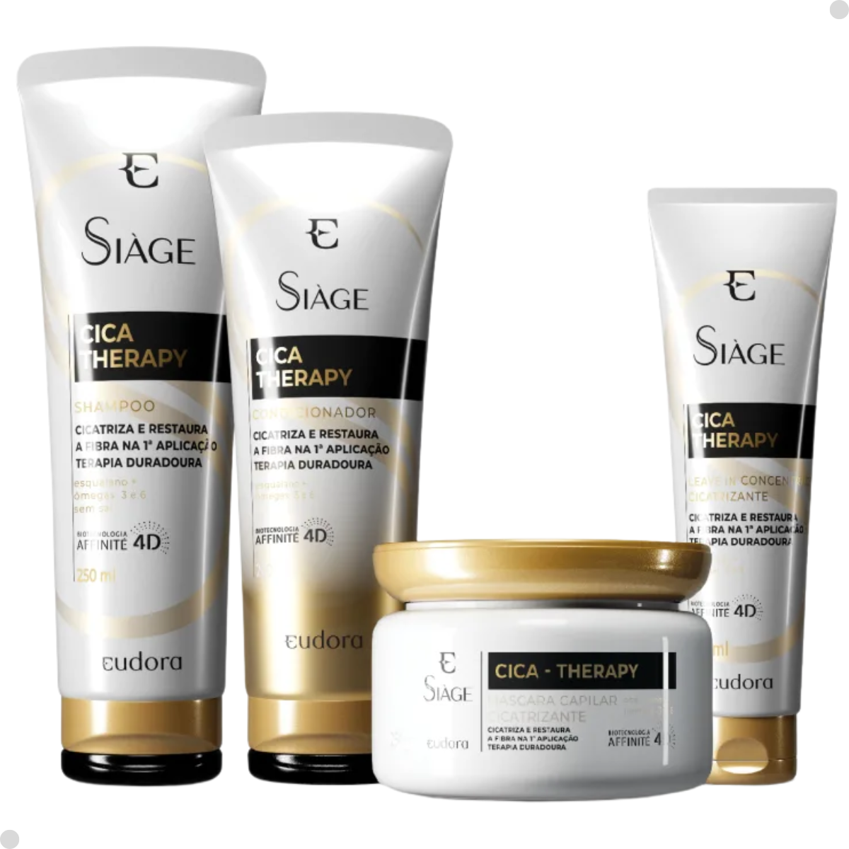 COMBO SIAGE CICA THERAPY SHAMP 400ML + COND 400ML + MASCARA 250G + LEAVE-IN 100ML