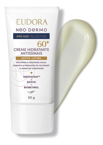 EUDORA CREME HIDRATANTE FACIAL ANTISSINAIS 60+NEO DERMO PRÓ AGE COLLECTION 50G