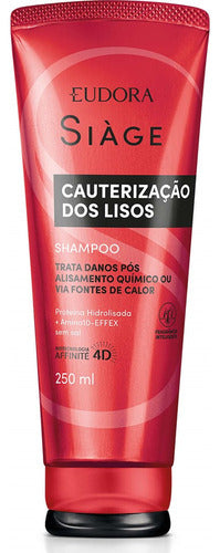 Eudora Kit Siàge Cauterização dos Lisos: Shampoo 250ml + Máscara 250g