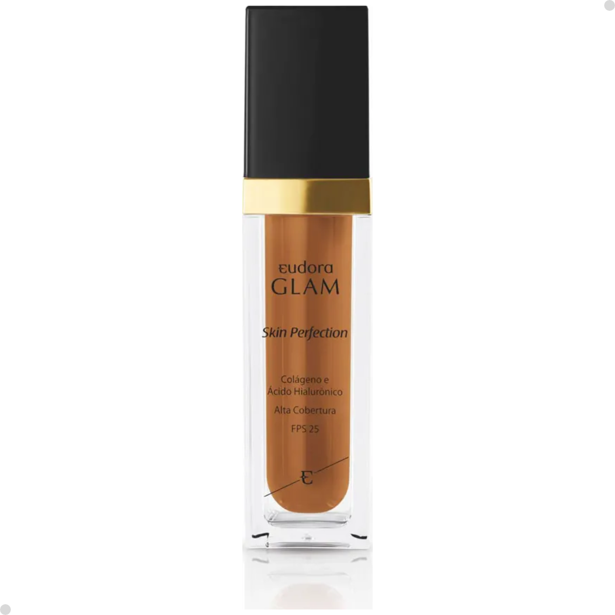 BASE LÍQUIDA GLAM SKIN PERFECTION COR 80 + ESPONJA NINNA