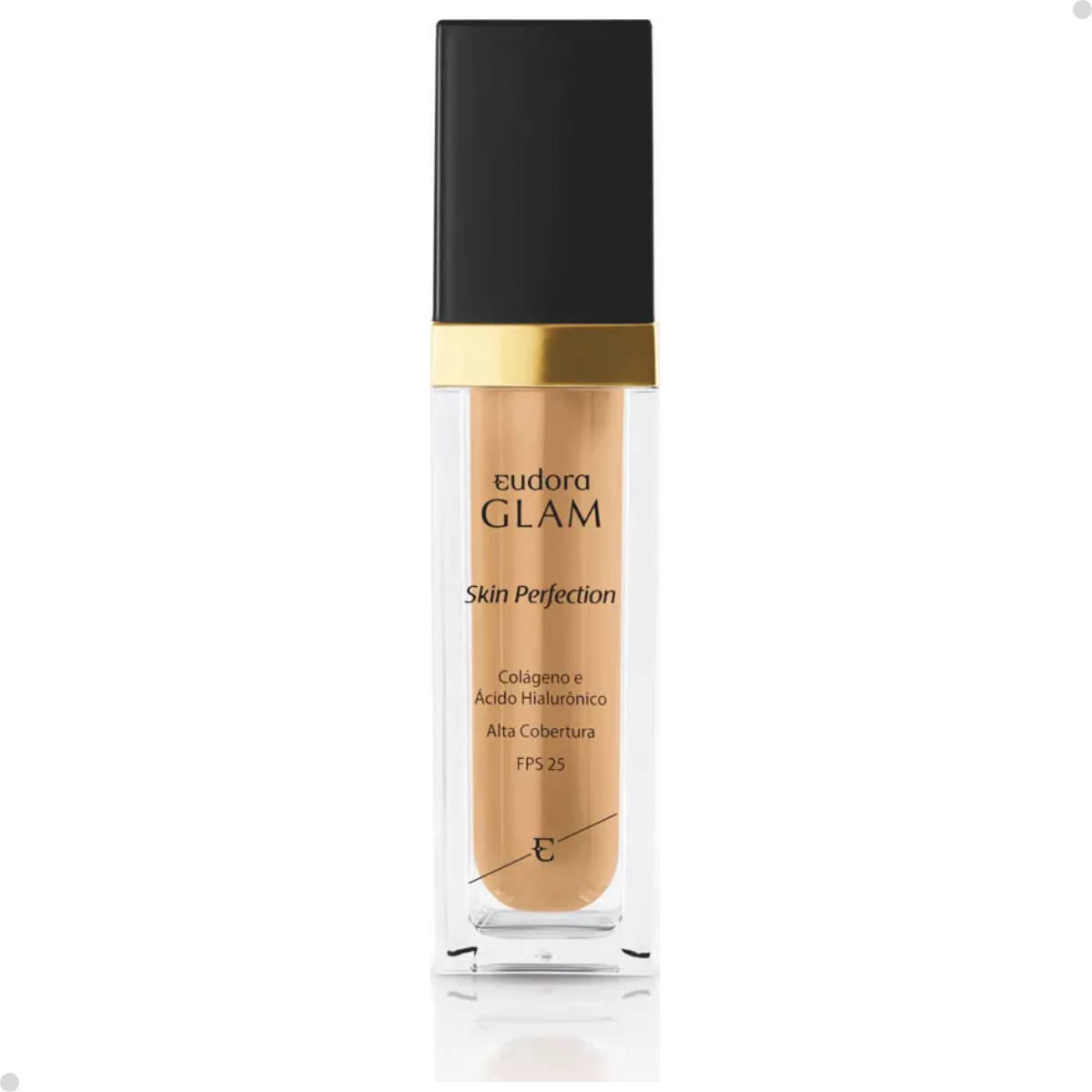 BASE LÍQUIDA GLAM SKIN PERFECTION COR 40 + ESPONJA NINNA