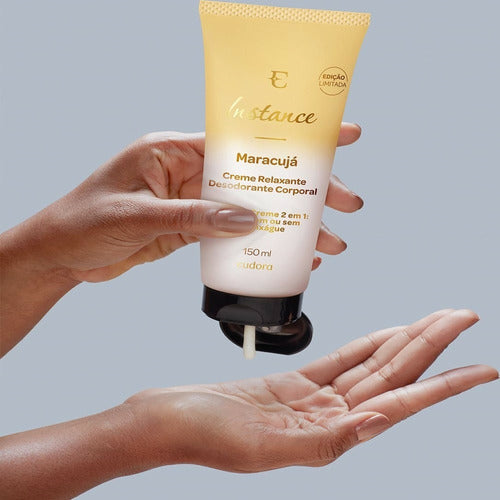 EUDORA CREME RELAXANTE DESODORANTE CORPORAL INSTANCE MARACUJÁ 150ML