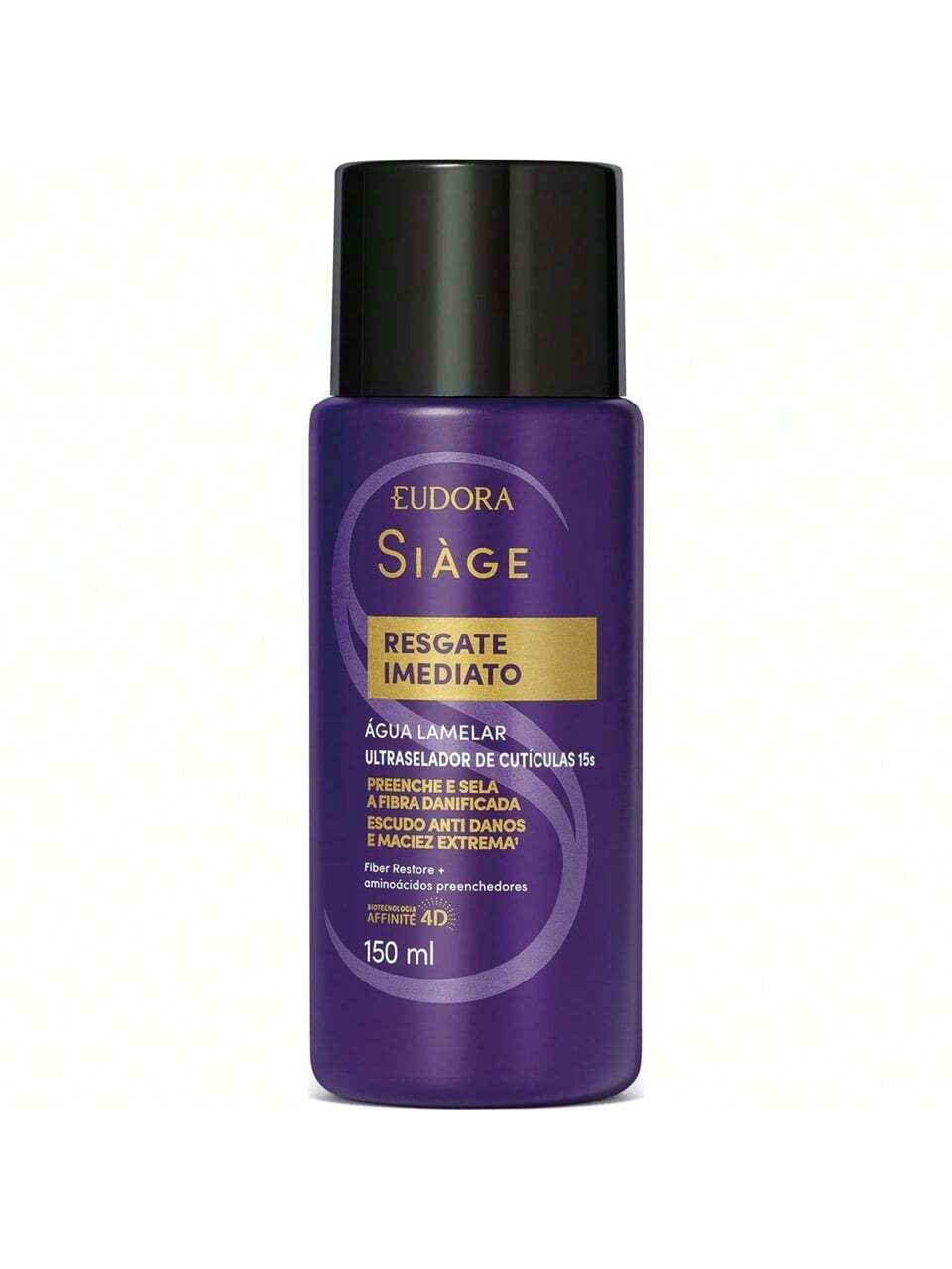 KIT RESGATE IMEDIATO SHAMP 250ML + COND200ML +ÁGUA 150 + bolsa