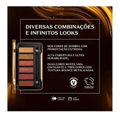 BOTICARIO PALETTE DE SOMBRAS MAKE B. MELTED GOLD 4G