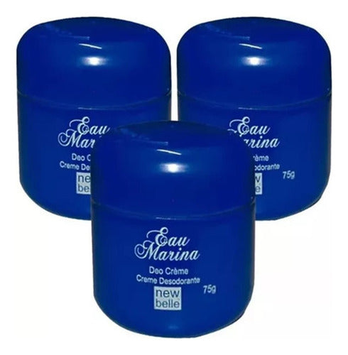 Desodorante Eau Marina 75g Antiga Claude Bergere Kit Com 3