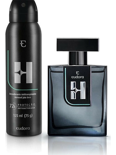 KIT EUDORA H COLÔNIA DESODORANTE + DESODORANTE ANTITRANSPIRANTE