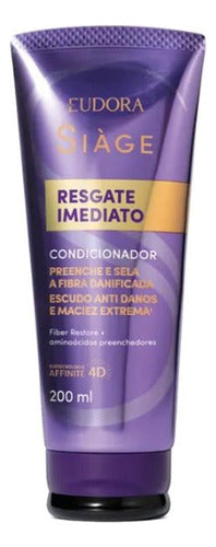 KIT RESGATE IMEDIATO: SHAMPOO + COND + MASC 250G + BOLSA
