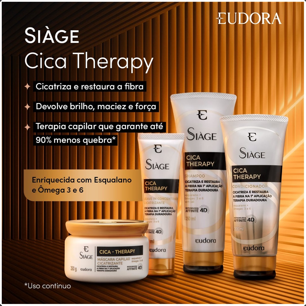COMBO SIÀGE CICA THERAPY: MÁSCARA CAPILAR 250G + LEAVE-IN 100ML