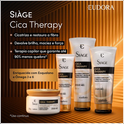 COMBO SIÀGE CICA THERAPY: MÁSCARA CAPILAR 250G + LEAVE-IN 100ML