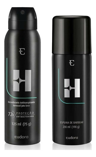 KIT EUDORA H: DESODORANTE + ESPUMA DE BARBEAR