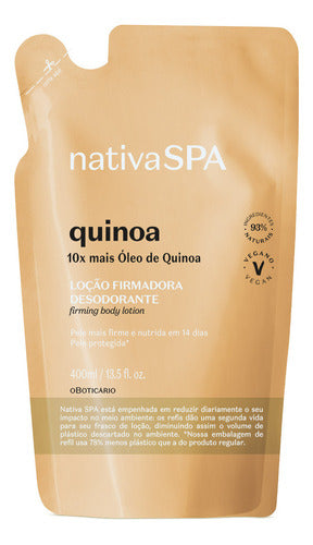 Refil Loção Hidratante Corporal Nativa SPA Quinoa 400ml