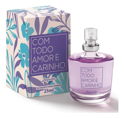 DESODORANTE COLÔNIA FEMININA COM TODO AMOR E CARINHO JEQUITI 25ML