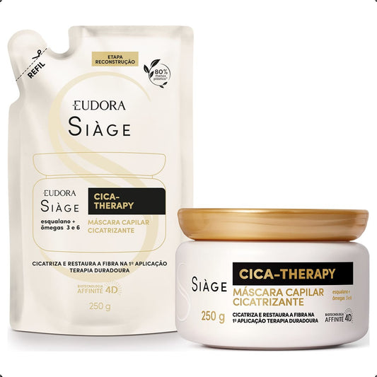COMBO CICA THERAPY: MÁSCARA CAPILAR 250G + REFIL MÁSCARA 250G