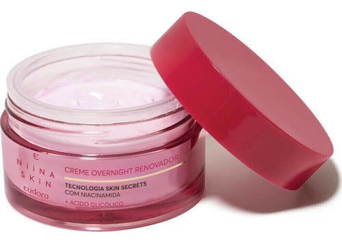 EUDORA CREME OVERNIGHT RENOVADOR NIINA SECRETS SKIN 45G