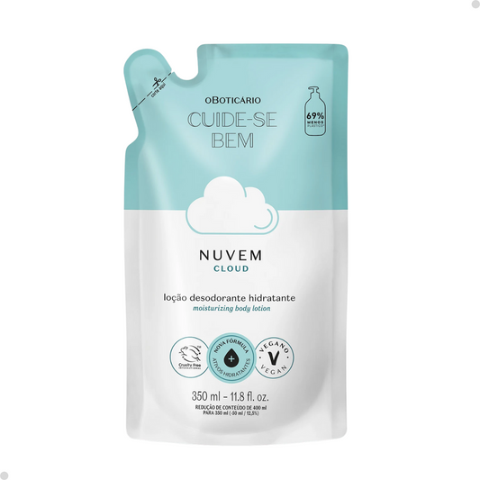 REFIL LOÇÃO DESODORANTE HIDRATANTE CUIDE-SE BEM NUVEM 350ML