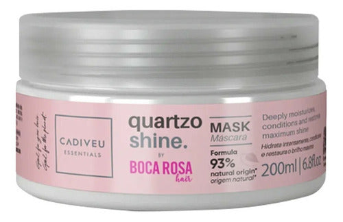 MÁSCARA DE BRILHO CADIVEU ESSENTIALS QUARTZO SHINE BY BOCA ROSA 200 ML