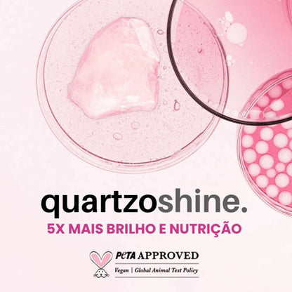 KIT CADIVEU ESSENTIALS QUARTZO SHINE - SHAMPOO 250 ML + CONDICIONADOR 250 ML- + MÁSCARA DE BRILHO 200 ML + FLUÍDO 200 ML