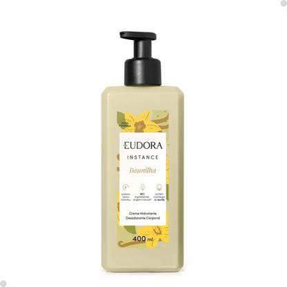 COMBO INSTANCE BAUNILHA: HIDRATANTE DESODORANTE CORPORAL 400ML + REFIL 350ML