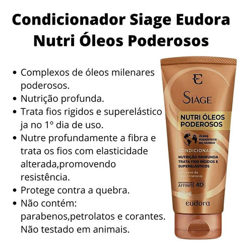 CONDICIONADOR SIÀGE NUTRI ÓLEOS PODEROSOS 200ML