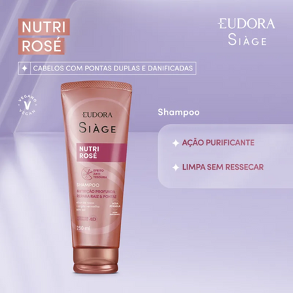 KIT SIÀGE NUTRI ROSÉ SHAMPOO + CONDICIONADOR + MÁSCARA