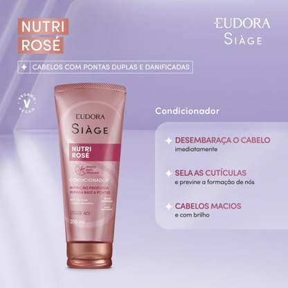 KIT SIÀGE NUTRI ROSÉ SHAMPOO + CONDICIONADOR + MÁSCARA