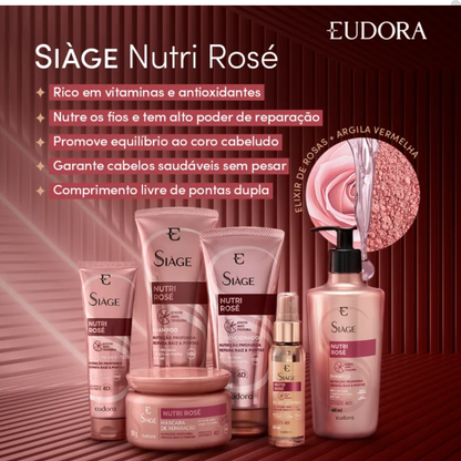 KIT SIÀGE NUTRI ROSÉ SHAMPOO + CONDICIONADOR + MÁSCARA