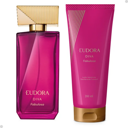 COMBO DIVA FABULOSA: DESODORANTE COLÔNIA 100ML + LOÇÃO CORPORAL 200ML