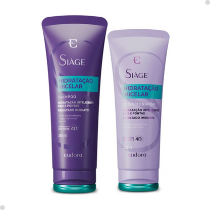 COMBO SIÀGE HIDRATAÇÃO MICELAR: SHAMPOO 250ML + CONDICIONADOR 200ML