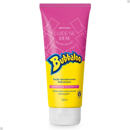 COMBO BUBBALOO TUTTI FRUTTI: LOÇÃO CORPORAL 200ML GLOSS 5ML