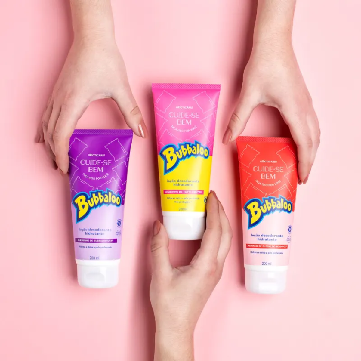 COMBO BUBBALOO TUTTI FRUTTI: LOÇÃO CORPORAL 200ML GLOSS 5ML
