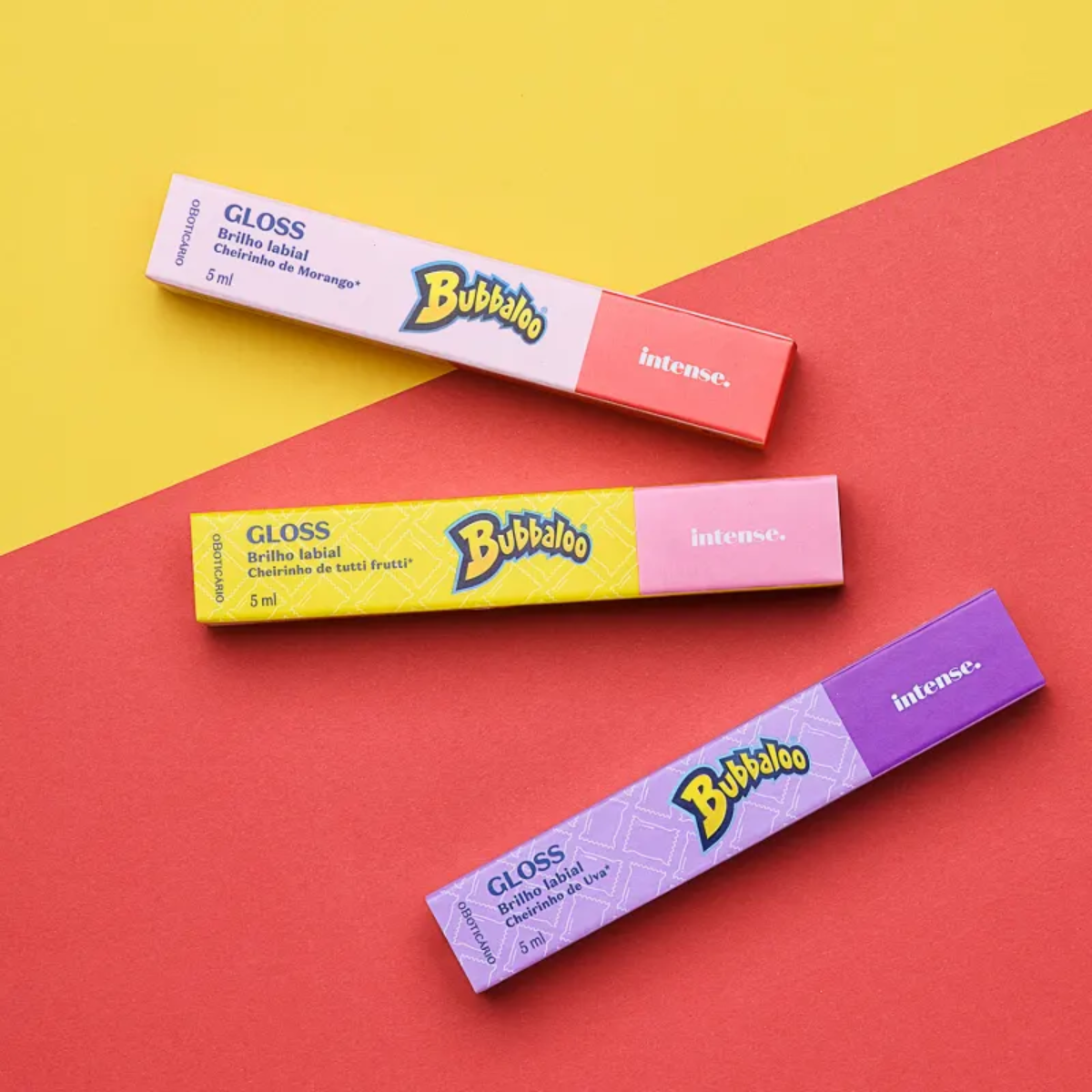COMBO BUBBALOO TUTTI FRUTTI: LOÇÃO CORPORAL 200ML GLOSS 5ML