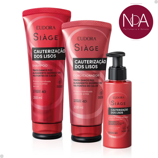 COMBO SIÀGE CAUTERIZAÇÃO DOS LISOS SHAMP + COND LEAVE-IN