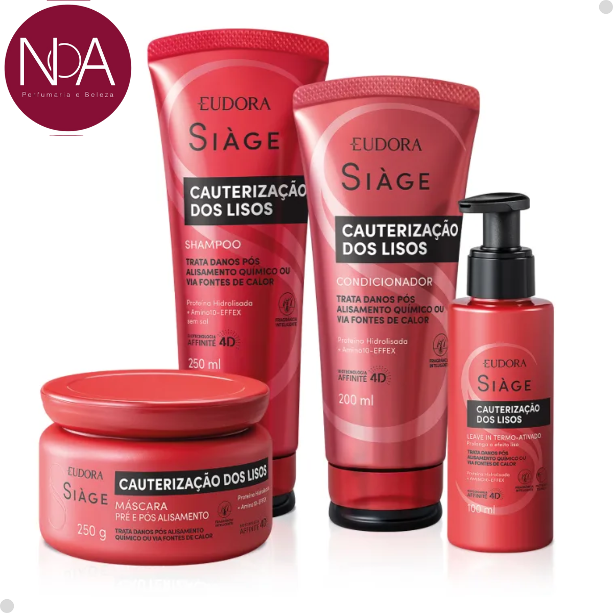 COMBO SIÀGE CAUTERIZAÇÃO DOS LISOS SHAMP + COND LEAVE-IN