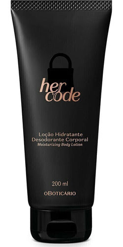 LOÇÃO HIDRATANTE CORPORAL HER CODE 200ML