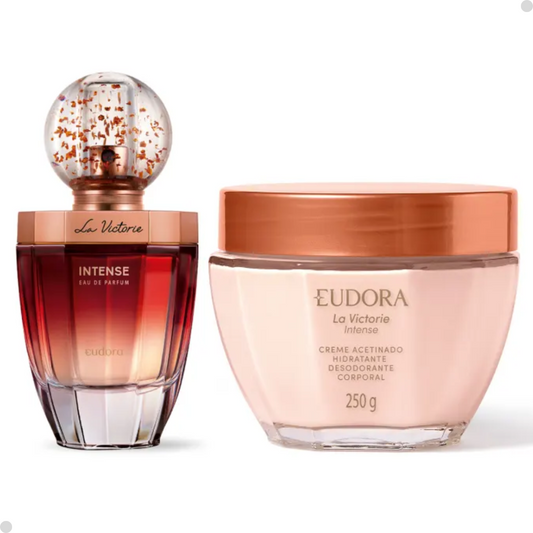 KIT LA VICTORIE INTENSE EAU DE PARFUM + CREME ACETINADO