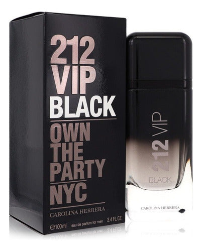 212 VIP BLACK CAROLINA HERRERA EAU DE PARFUM - MASCULINO 100ML
