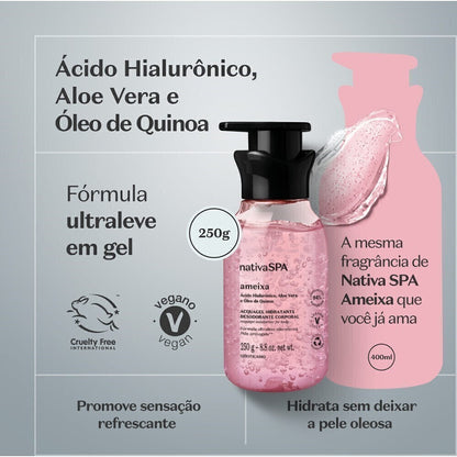 BOTICARIO ACQUAGEL HIDRATANTE DESODORANTE CORPORAL NATIVA SPA AMEIXA 250 G