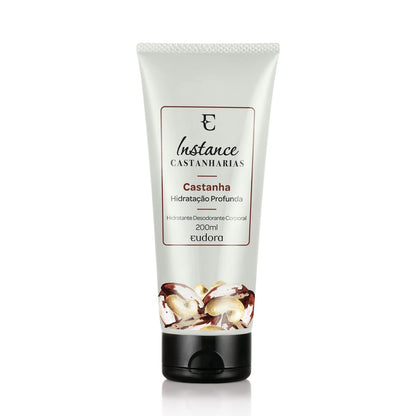 Eudora Instance Castanha Loção Hidratante Desodorante 200ml