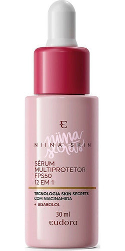 EUDORA SÉRUM FACIAL MULTIPROTETOR FPS 50 12 EM 1 NIINA SECRETS SKIN 30ML